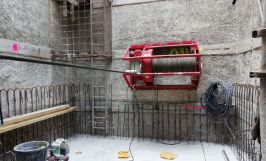 Treuil TE avec châssis utilisé sur un chantier MEDIATHEQUE-photo9