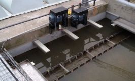 Moving of covers on a water treatment plant with PRIMO Moving of covers on a water treatment plant with PRIMO