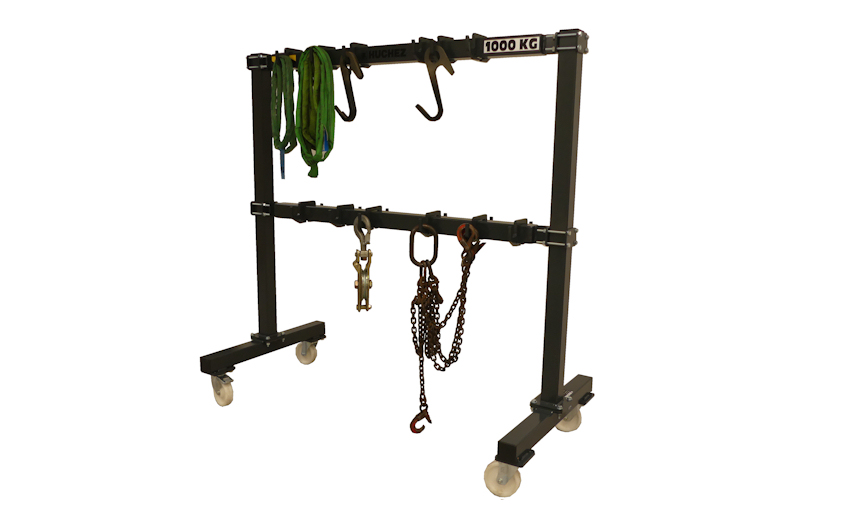 storage rack for lifting accessories